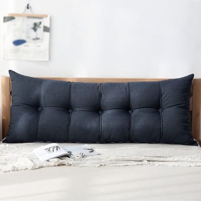 WANGPP Rectangular Large Bolster Headboard Backrest,Back Cushions for Bed Sofa Couch,Wedge Cushion Backrest,Lumbar Cushions,Reading Pillow Pearl Cotton, Removable Backrest Cushion
