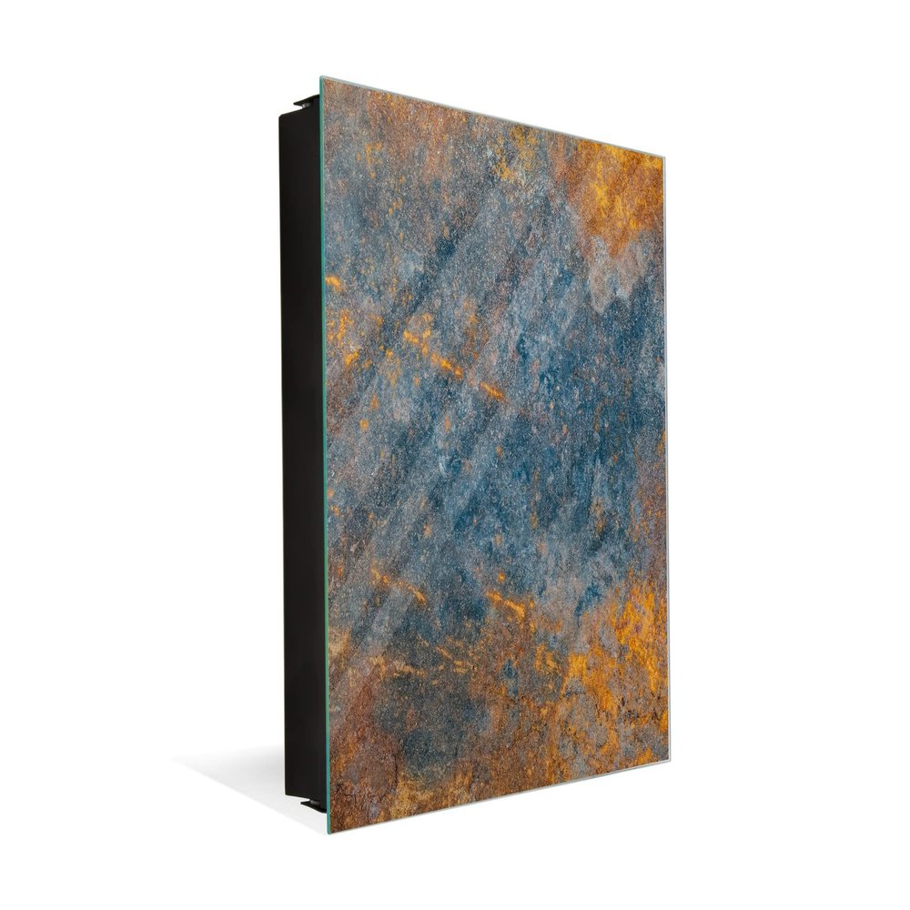 Concept Crystal 50 Keys Cabinet with Decorative Front Panel and Glass White Board KN04 Rusted Textures Series