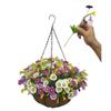 Bo Lala Home Decoration Hanging Basket Flowerpot Fake Lavender Artificial Daisy Purple and White Silk Flowers (Small Basket) view 3