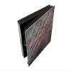 Concept Crystal 50 Keys Cabinet with Decorative Front Panel and Glass White Board KN04 Rusted Textures Series view 3