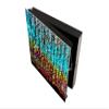Concept Crystal 50 Keys Cabinet with Decorative Front Panel and Glass White Board KN04 Rusted Textures Series view 3