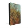 Concept Crystal 50 Keys Cabinet with Decorative Front Panel and Glass White Board KN04 Rusted Textures Series view 1