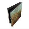 Concept Crystal 50 Keys Cabinet with Decorative Front Panel and Glass White Board KN04 Rusted Textures Series view 3