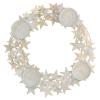 Advent Wreath White Gold Metal Stars Candle Holder max 7.5 cm view 1
