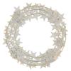 Advent Wreath White Gold Metal Stars Candle Holder max 7.5 cm view 4