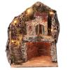 Holyart Stable with Village for Neapolitan Nativity Scene with 6 cm Figurines 35x25x20 cm view 1