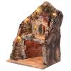 Holyart Stable with Village for Neapolitan Nativity Scene with 6 cm Figurines 35x25x20 cm view 2