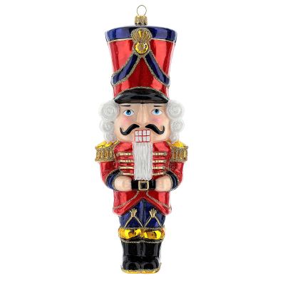 Holyart Christmas Nutcracker, Christmas Tree Decoration in Blown Glass