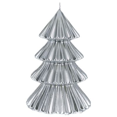 Holyart Silver Tokyo Christmas Candle Tree Shape 9 in