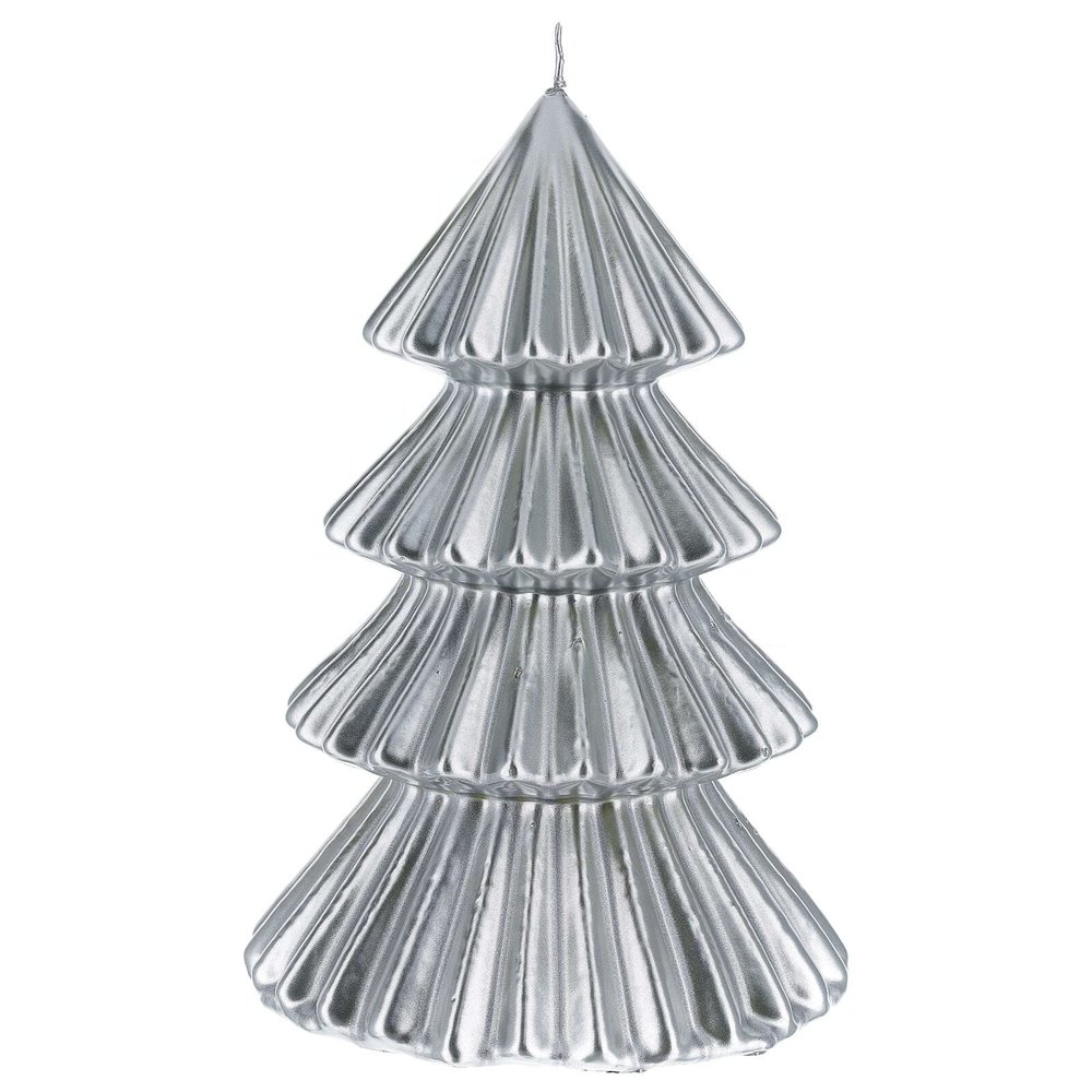 Holyart Silver Tokyo Christmas Candle Tree Shape 9 in
