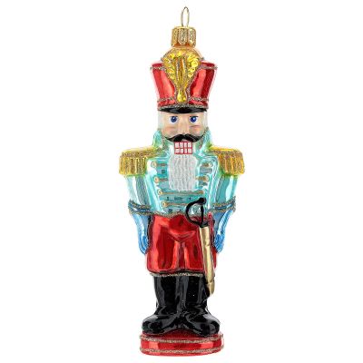 Holyart Blown Glass Nutcracker Christmas Ornament Classic
