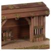 Holyart Nativity Stable in Wood, Scandinavian Model 25x50x25 cm for 10 cm Statues view 2