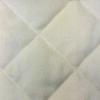 HiEnd Accents Velvet Diamond Quilt, Twin Size, Cream Solid Color, Classic Traditional Luxury Bedding, Soft Lightweight Bed Cover view 2