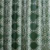 Aisha Cotton Fabric Shower Curtain by Jungalow, Machine Washable, 72" x 72", Green view 2