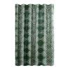 Aisha Cotton Fabric Shower Curtain by Jungalow, Machine Washable, 72" x 72", Green view 3