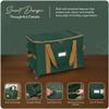 Covermates Keepsakes Rolling Treasurekeeper Storage Bag  Heavy-Duty Polyester with Dual Wheels & Handles  Protects Holiday Decorations with ID Window & Dual Zipper Access, Green view 4