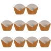 Cabilock 100pcs Kraft Paper Snack Boxes for Fried Food Grease Resistant Containers for Take for Fries Chips Desserts view 4