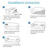 1PCS Sofa Slipcover Stretch Couch Cover All Inclusive Sofa Cover Washable Furniture Protector Soft and Durable Sofa Cover Suitable for 90-140cm Single SofaInterstellar Black view 3