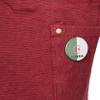 F-Style Canvas Tote Bag with Flag Can Badge, Red view 3