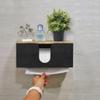 Solid Wood Paper Towel Dispenser Wall Mounted, Folded Paper Towel Holder with Lid, Commercial C-Fold, Z-Fold, Trifold Hand Paper Towel Holder Dispenser for Bathroom Kitchen Office view 4