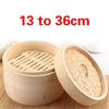 Bamboo Steamer Fish Rice Vegetable Snack Basket Set Kitchen Cooking Tools Cage or Cage Cover Cooking cookware cooking (18cm 1 layer 1 cover) view 3