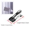 Hahiyo Stainless Steel Clothespins Sock Clip Laundry 2.2inch Length with Spring Strong Grip Windproof Easy Pinch Hang Handy Save Space Not Damage Leave Pinch Mark for Clothesline Towel Black 7PCS view 2