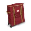 Covermates Keepsakes Rolling Treasurekeeper Storage Bag  Heavy-Duty Polyester with Dual Wheels & Handles  Protects Holiday Decorations with ID Window & Dual Zipper Access, Red view 1