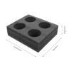 Cabilock 2Pcs Foam Takeout Cup Holders Four- Hole Cup Drink Carrier for Hot Cold Drinks Food Drink Holder for Sofa Bed Floor Car Rv Lounge Tv Room view 2