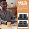 Cabilock 2Pcs Foam Takeout Cup Holders Four- Hole Cup Drink Carrier for Hot Cold Drinks Food Drink Holder for Sofa Bed Floor Car Rv Lounge Tv Room view 3