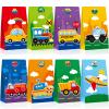 Dianelhall 32 Pieces Mini Transportation Goodie Bags Birthday Party Supplies Cars Goodie Bags Transportation Party Favor Bag Cars Theme Decorations for Kids Birthday Baby Shower Supplies view 1