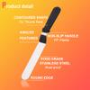 Hegebeck Icing Spatula, 8 Inch Stainless Steel Bent Spatula, Cake Decorating Frosting Spatula with PP Handle for Cookies, Kitchen, Bakery view 4