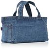 F-Style Tote Bag, Flag with Can Badge, Denim Multi-Tote, Blue view 2