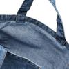 F-Style Tote Bag, Flag with Can Badge, Denim Multi-Tote, Blue view 4