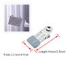 Hahiyo Stainless Steel Clothespins Sock Clip Laundry 2.2inch Length with Spring Strong Grip Windproof Easy Pinch Hang Handy Save Space Not Damage Leave Pinch Mark for Clothesline Towel Silver 7PCS view 2