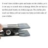 Hahiyo Stainless Steel Clothespins Sock Clip Laundry 2.2inch Length with Spring Strong Grip Windproof Easy Pinch Hang Handy Save Space Not Damage Leave Pinch Mark for Clothesline Towel Silver 7PCS view 3