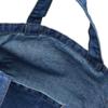 F-Style Tote Bag, Flag with Can Badge, Denim Multi-Tote, Blue view 4