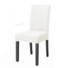 1/2/4/6 Pieces Universal Size Chair Cover Big Elastic Chair Covers Jacquard Fabric and Velvet Fabric Seat Case for Dining Room,White,6 pcs view 1