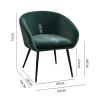rff Chair Armchair Living Room Chair Upholstered Barrel Chair Lounge Chair Sofa Side Chair for Living Room Bedroom Office (Color : C) view 2