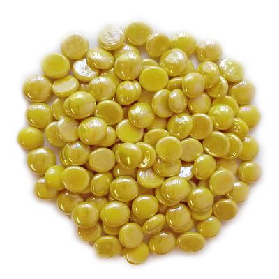 Miracolors - Glass Gems - Vase Fillers - Aquarium Fillers (4 LB, Opal Yellow Irid)