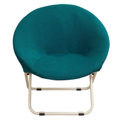 1PC Round Saucer Chair Cover Spandex Chair Cover Moon Sauce Chair Protector Round Camping Chair Covers,Emerald,1PC