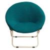 1PC Round Saucer Chair Cover Spandex Chair Cover Moon Sauce Chair Protector Round Camping Chair Covers,Emerald,1PC view 1