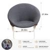 1PC Round Saucer Chair Cover Spandex Chair Cover Moon Sauce Chair Protector Round Camping Chair Covers,Emerald,1PC view 2