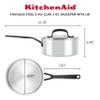 KitchenAid 30050 5-Ply Clad Polished Stainless Steel Saucepan with Lid, 3 Quart -Polished Stainless Steel view 2