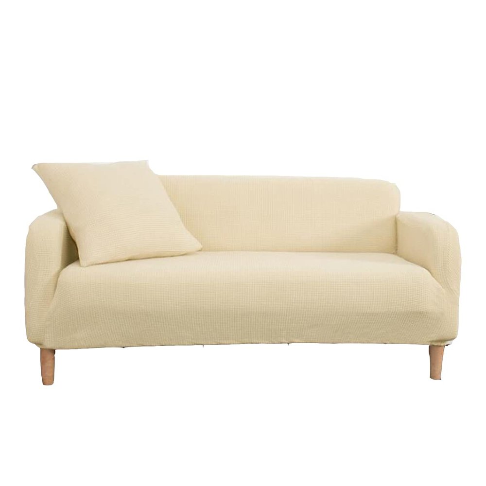 1PCS Sofa Slipcover Stretch Couch Cover All Inclusive Sofa Cover Washable Furniture Protector Soft and Durable Sofa Cover Suitable for 145-185cm Double SofaMustard Yellow