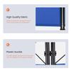 4 Panel Room Divider 6FT Steel Frame Screen Folding Privacy Divider Freestanding Partition for Home Office Bedroom (Blue) view 4