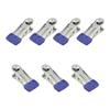 Hahiyo Stainless Steel Clothespins Sock Clip Laundry 2.2inch Length with Spring Strong Grip Windproof Easy Pinch Hang Handy Save Space Not Damage Leave Pinch Mark for Clothesline Towel Purple 7PCS view 1