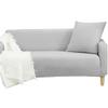 1PCS Sofa Slipcover Stretch Couch Cover All Inclusive Sofa Cover Washable Furniture Protector Soft and Durable Sofa Cover Suitable for 190-230cm Three-Seat SofaBlue Luo Gray view 1