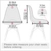 1/2/4/6Pcs Polar Fleece Chair Cover Armless Shell Big Elastic Soft Fabric Chair Cover Banquet Home Textiles Slipcover Seat Cover,Velvet,Charcoal,4 Pieces view 4