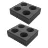 Foam Drink Carrier Holder Trays 2pcs 4 Cup Holder Drink Carriers for Takeout Picnics Outdoors Travel view 1