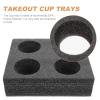 Foam Drink Carrier Holder Trays 2pcs 4 Cup Holder Drink Carriers for Takeout Picnics Outdoors Travel view 3